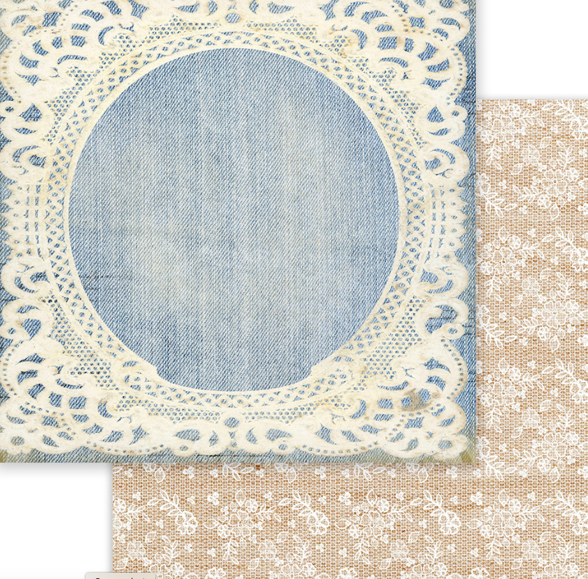 12 x 12 Denim Daydream Collection paper pack - Image 3